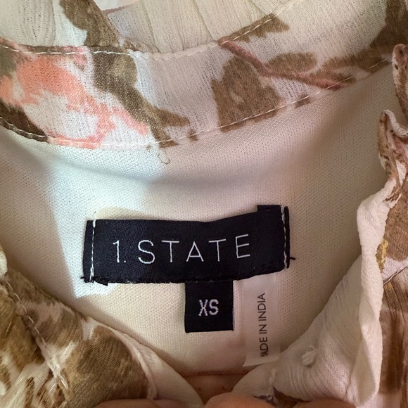 1. State Floral Tiered Maxi Dress with Long Sleeves,
 Size Xs - Picture 7 of 7